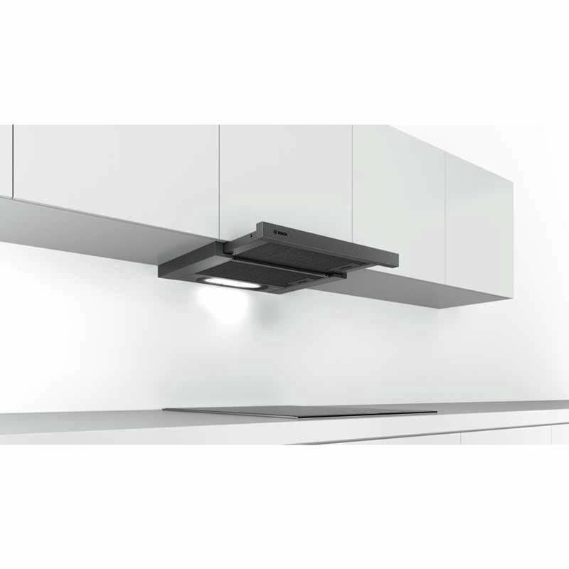 Campana telescópica Bosch DFT63AC50 – Bajo mueble, 360 m³/h, LED