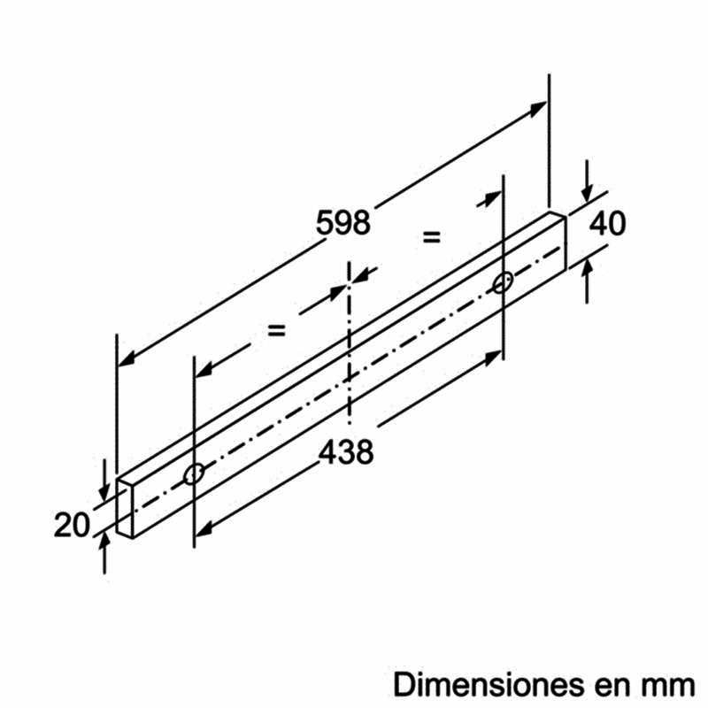 Campana telescópica Bosch DFT63AC50 – Bajo mueble, 360 m³/h, LED