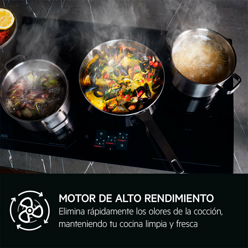 Campana integrable AEG GDE686HM – 60 cm, 750 m³/h, control táctil