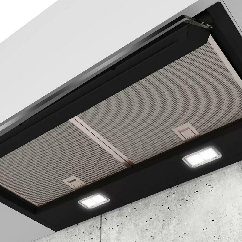 Campana integrable Siemens LJ67BAM60 – 60 cm, 749 m³/h, Cristal negro