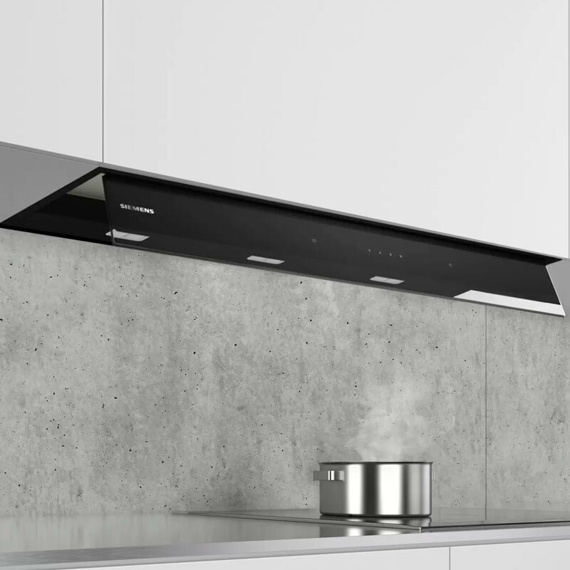 Campana integrable Siemens LJ97BAM60 – 749 m³/h, Cristal negro, 90 cm