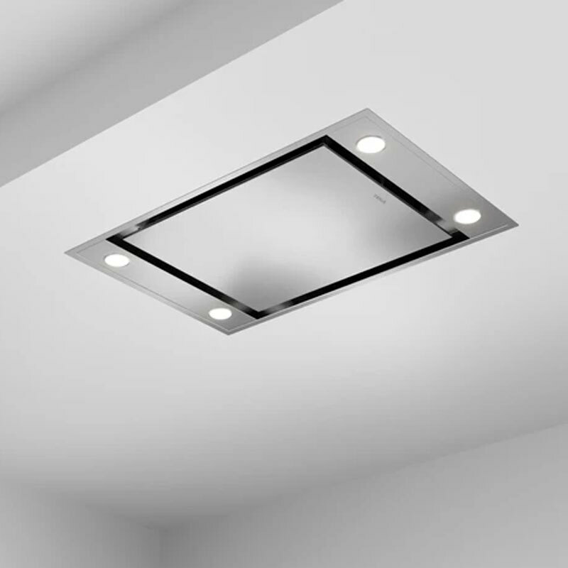 Campana de techo Teka DHT 96340 IX – Empotrada 90 cm, 650 m³/h, Aspiración perimetral