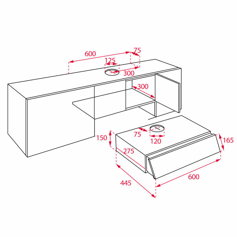 Campana integrable Teka XT2 62030 SOS – 60 cm, 230 m³/h, Filtro lavable