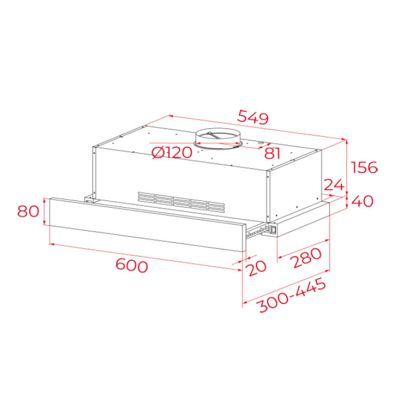 Campana telescópica Teka PLR6320MCSIX – 60 cm, 384 m³/h, Inox