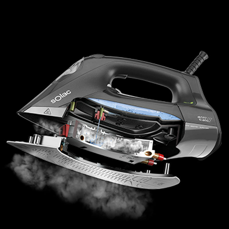 Centro de planchado Solac CVG9508 – Vapor 45 g/min, Suela cerámica Coridium Pro, 3 programas inteligentes