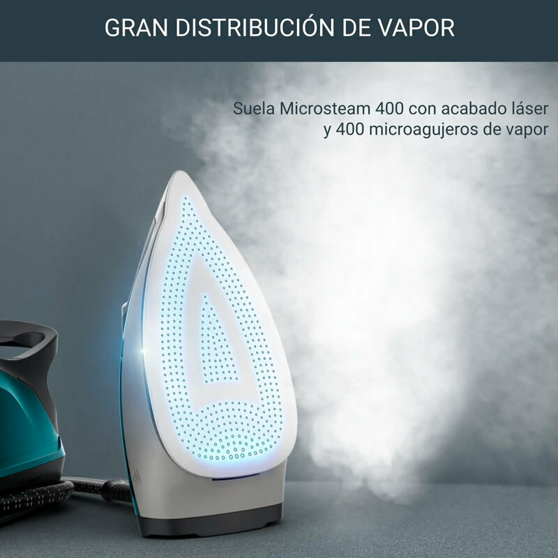 Centro de planchado Rowenta DG7623F0 – 6,3 bar, golpe 325 g/min, depósito 1,1 L