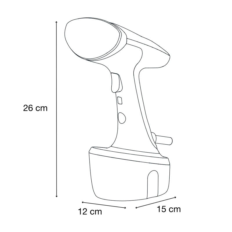 Plancha vertical Solac PC1503 – 1680 W, Vapor 40 g/min, Suela cerámica