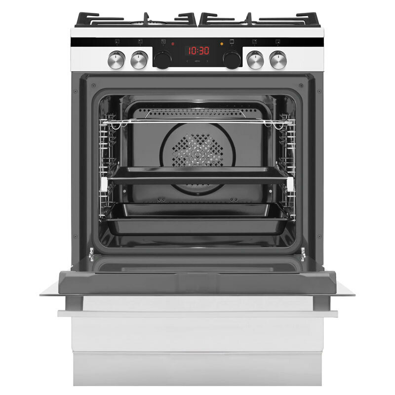 Cocina mixta Fagor 3CLG610BB – 60 cm, Horno 77 L, 4 quemadores