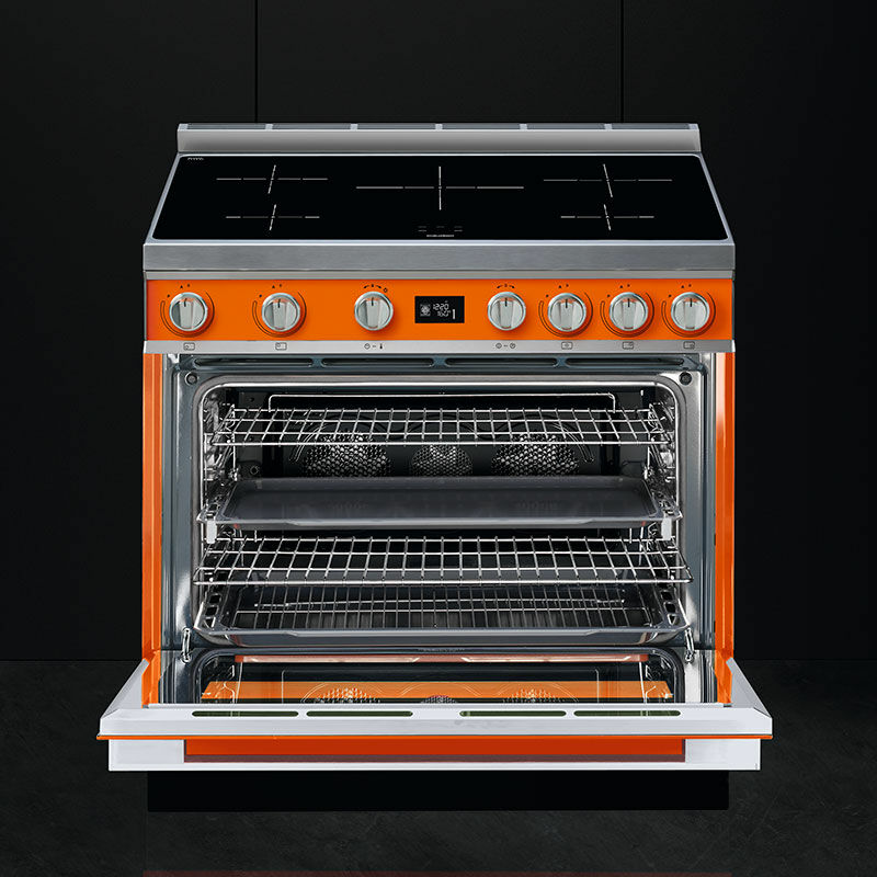 Cocina Smeg CPF9IPOR – Inducción 5 zonas, Horno 115 L pirolítico, Clase A+