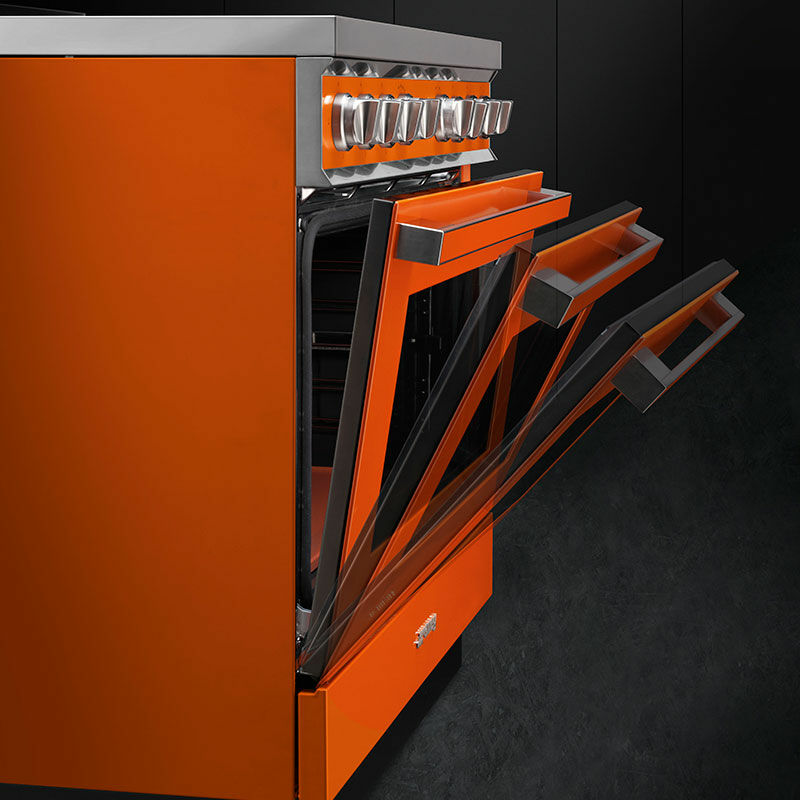 Cocina Smeg CPF9IPOR – Inducción 5 zonas, Horno 115 L pirolítico, Clase A+