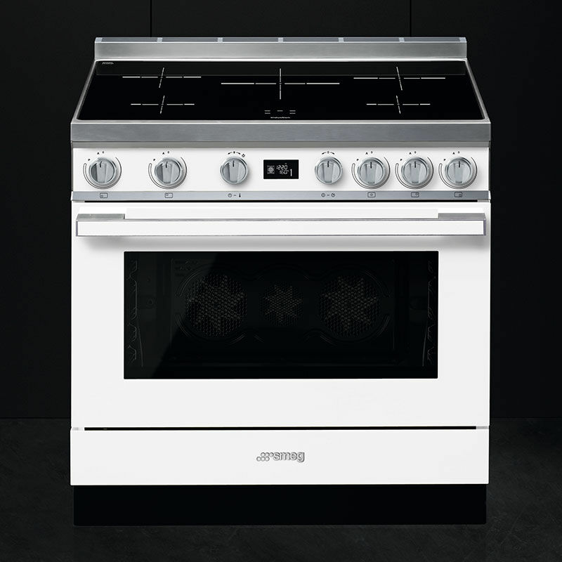 Cocina Smeg CPF9IPWH – Inducción 5 zonas, Horno 115 L, Limpieza pirolítica