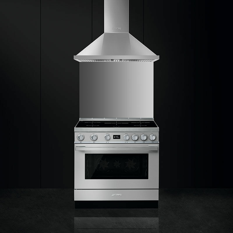 Cocina 90 cm Smeg CPF9IPX – Inducción 5 zonas, Horno 115 L pirolítico, A+ Inox