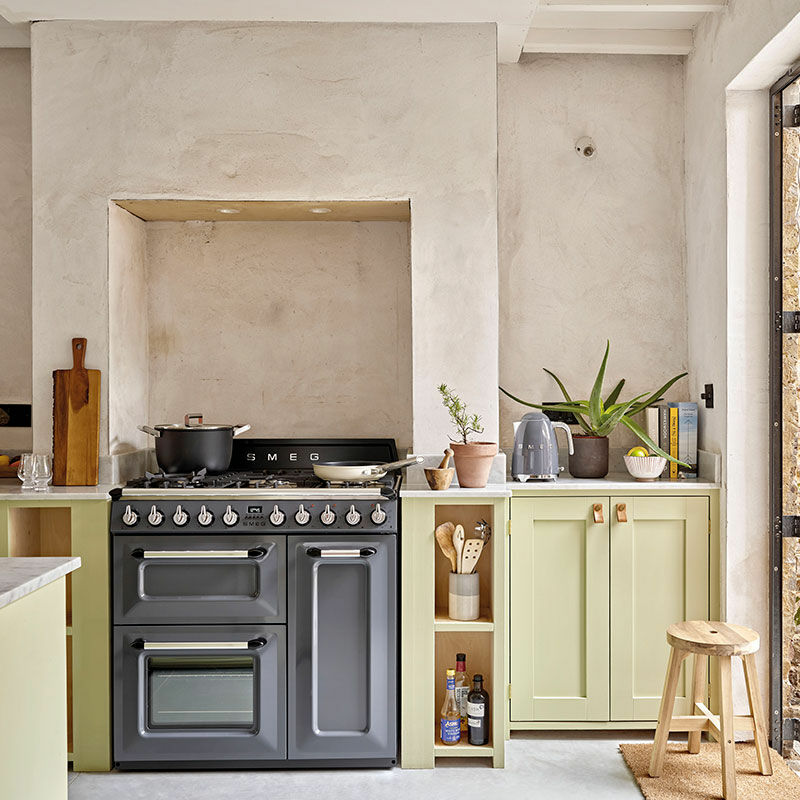 Cocina Smeg TR103GR – 100 cm, 6 quemadores, triple horno