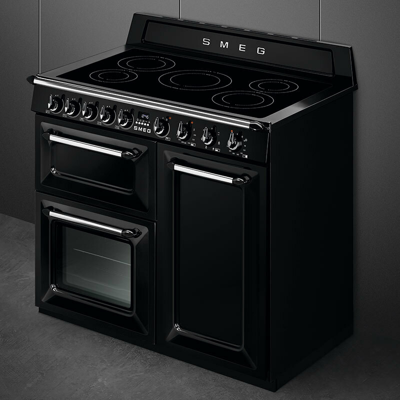 Cocina Smeg TR103IBL2 – Inducción 5 zonas, 3 hornos 61 L, Clase A