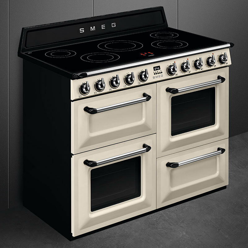 Cocina 110 cm Smeg TR4110IP2 – Inducción 5 zonas, 3 hornos, Airfry