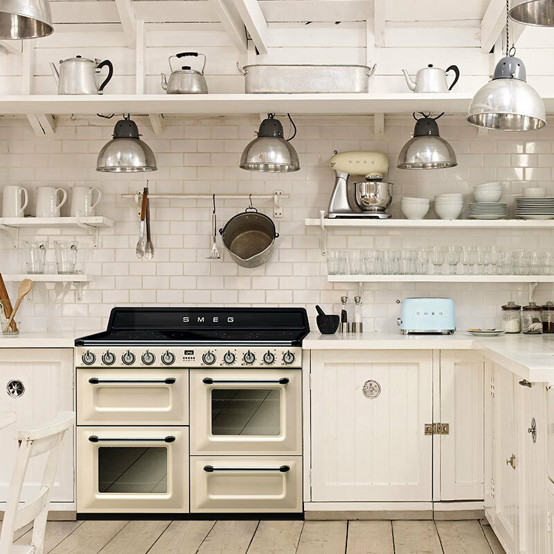 Cocina 110 cm Smeg TR4110IP2 – Inducción 5 zonas, 3 hornos, Airfry