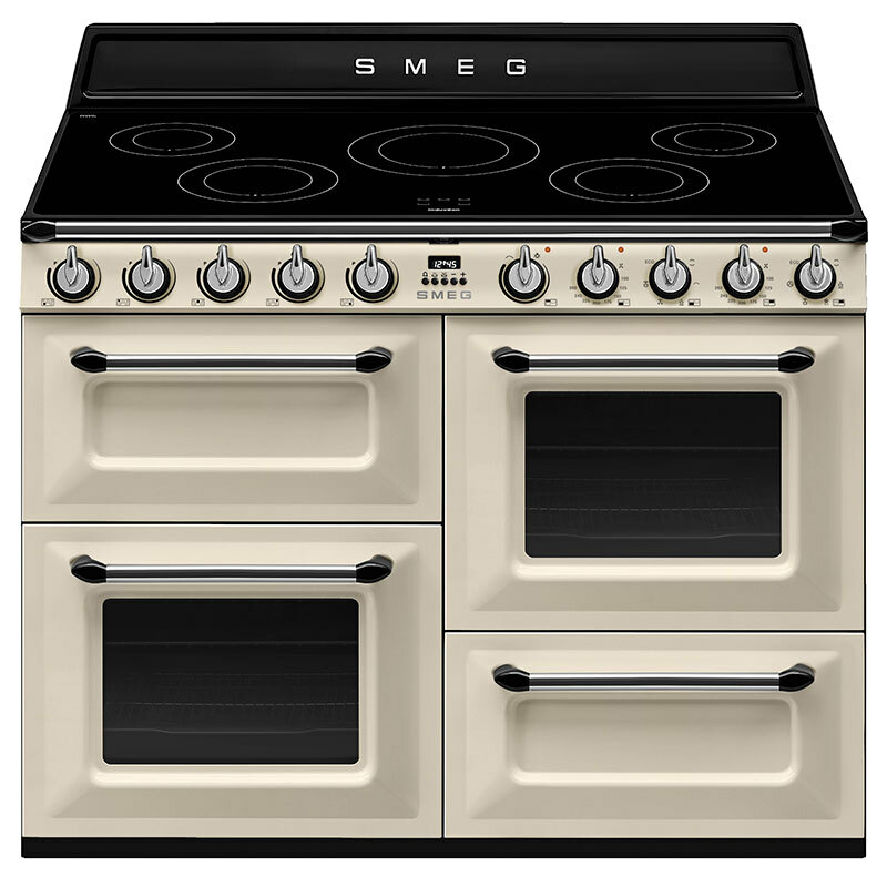 Cocina 110 cm Smeg TR4110IP2 – Inducción 5 zonas, 3 hornos, Airfry