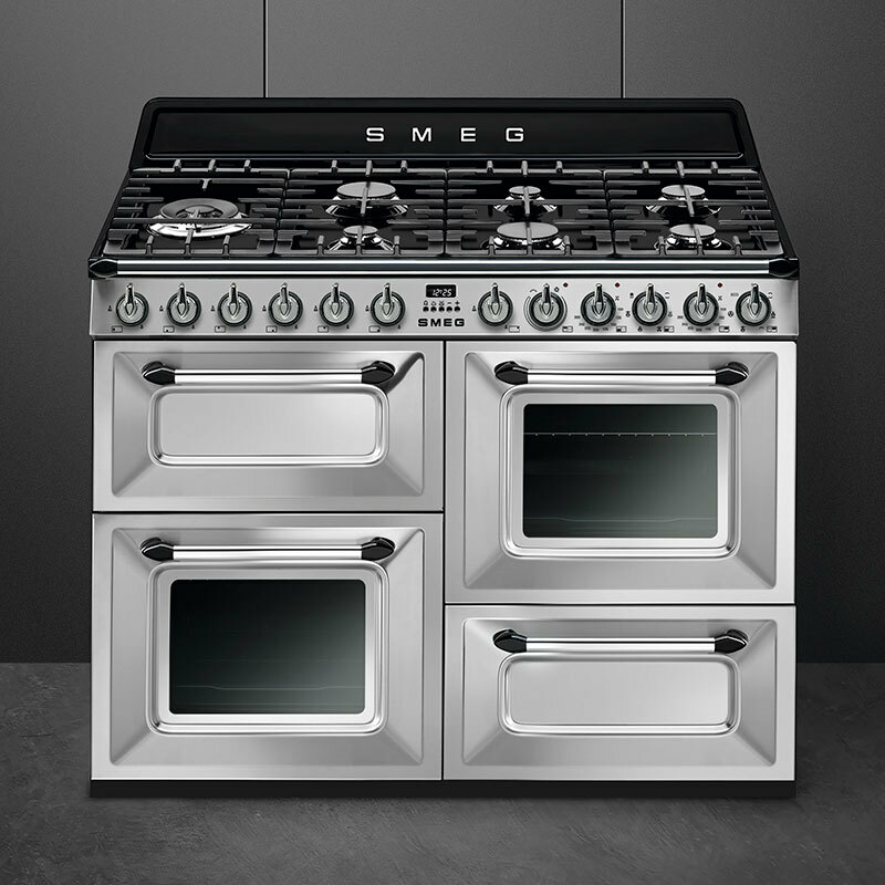 Cocina Smeg TR4110X-1 – 110 cm, 7 quemadores, 3 hornos