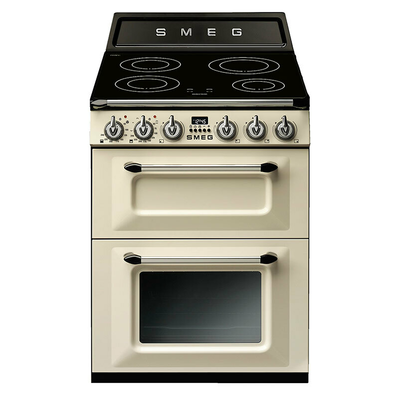 Cocina Smeg TR62IP2 – Inducción 4 zonas, Doble horno 61/35 L, Limpieza pirolítica