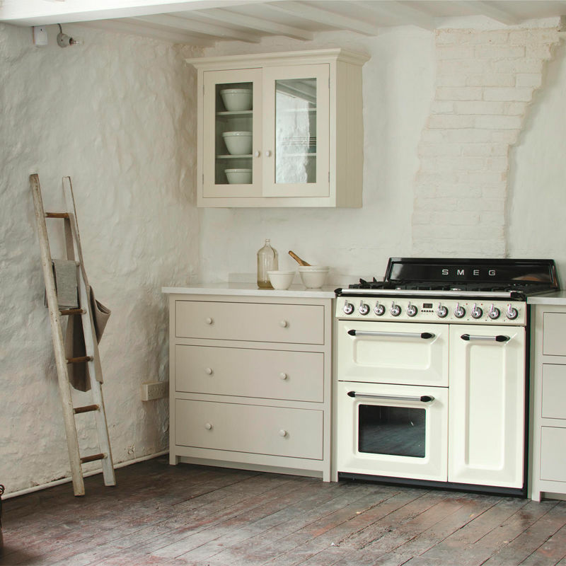 Cocina mixta Smeg TR93P – 90 cm, 6 quemadores, 3 hornos