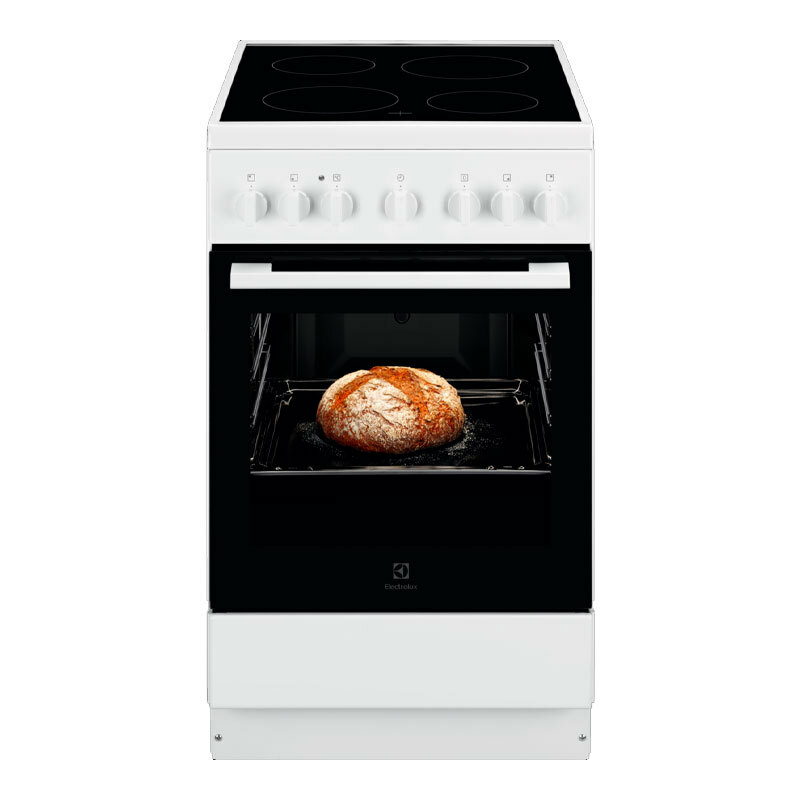 Cocina vitrocerámica Electrolux LKR500066W – 50 cm, 4 zonas, Horno 60 L