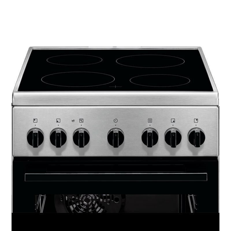 Cocina vitrocerámica Electrolux LKR540066X – 4 zonas, Horno 57 L, Clase A