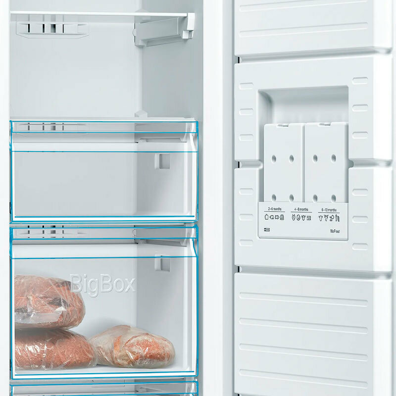 Congelador vertical Bosch GSN36VIEP – NoFrost, 242 L, Supercongelación 18 kg/24 h