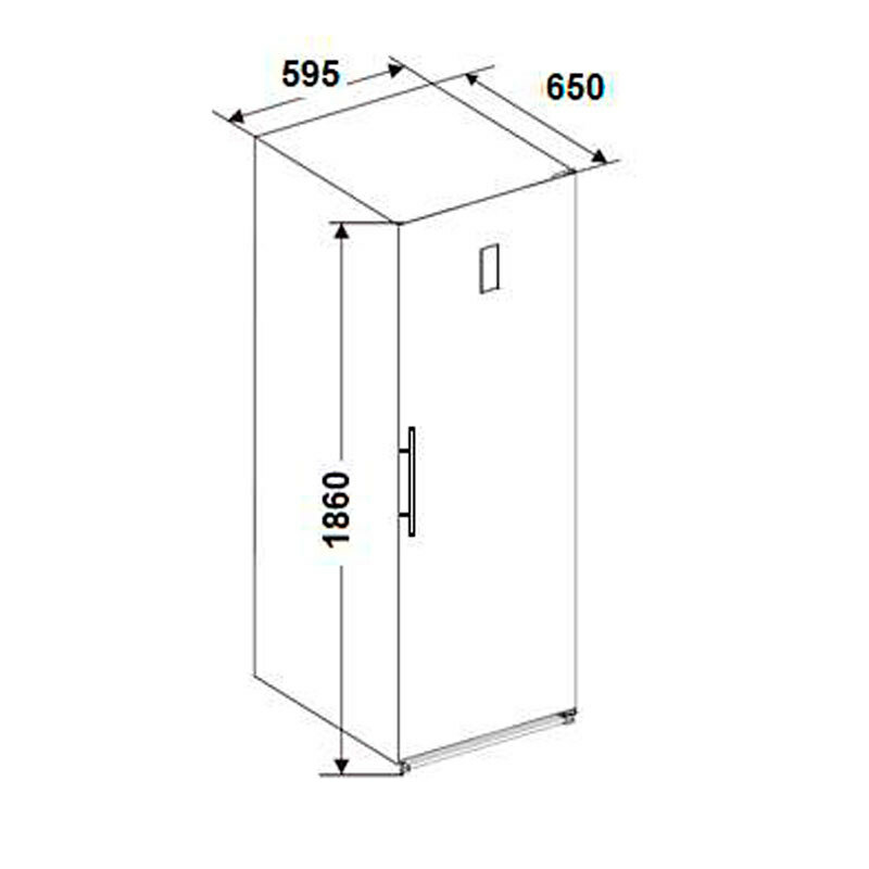 Congelador vertical Fagor 3ZFK1875 – 279 L, No Frost, Cajón BigBox