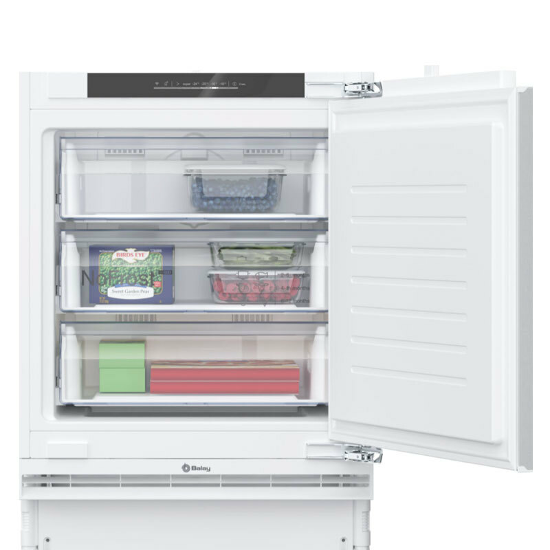 Congelador bajo encimera integrable Balay 3GUE033F – NoFrost, 85 L, 3 cajones