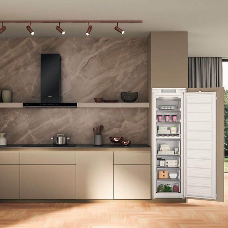 Congelador integrable Whirlpool WHSD18F073C1 – 209 L, No Frost, Clase E