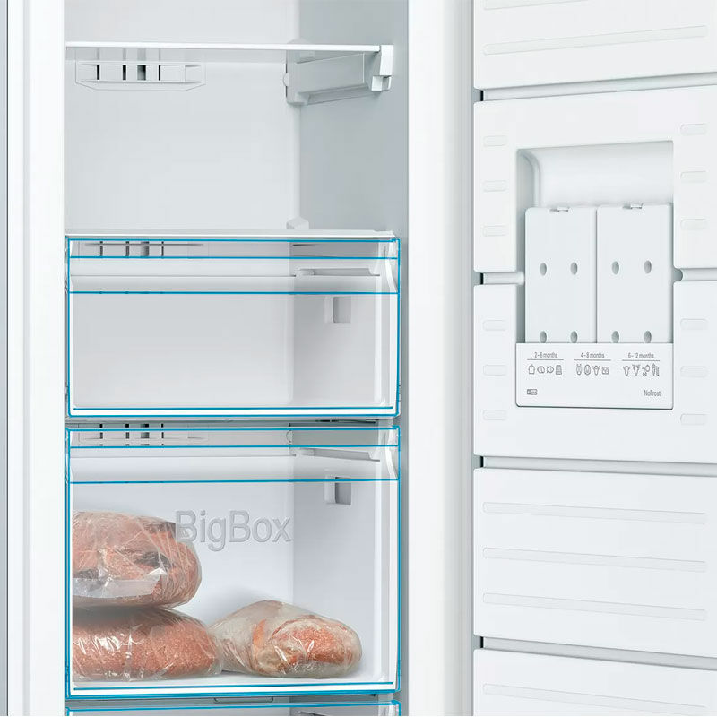 Congelador vertical Bosch GSN33VLEP – 225 L, No Frost, Bajo ruido 39 dB