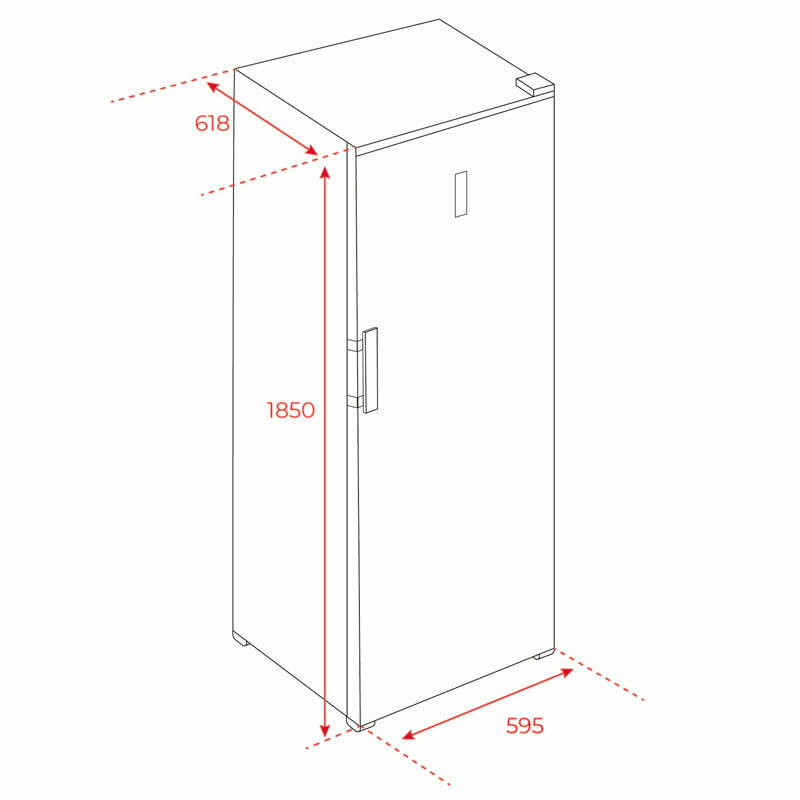 Congelador vertical Teka RSF 75640 SS – 273 L, No Frost, Control electrónico