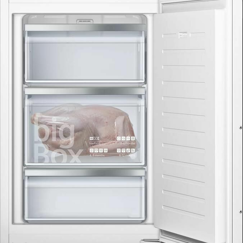 Congelador vertical integrable Siemens GI21VAFE0 – 96 L, LowFrost, 36 dB