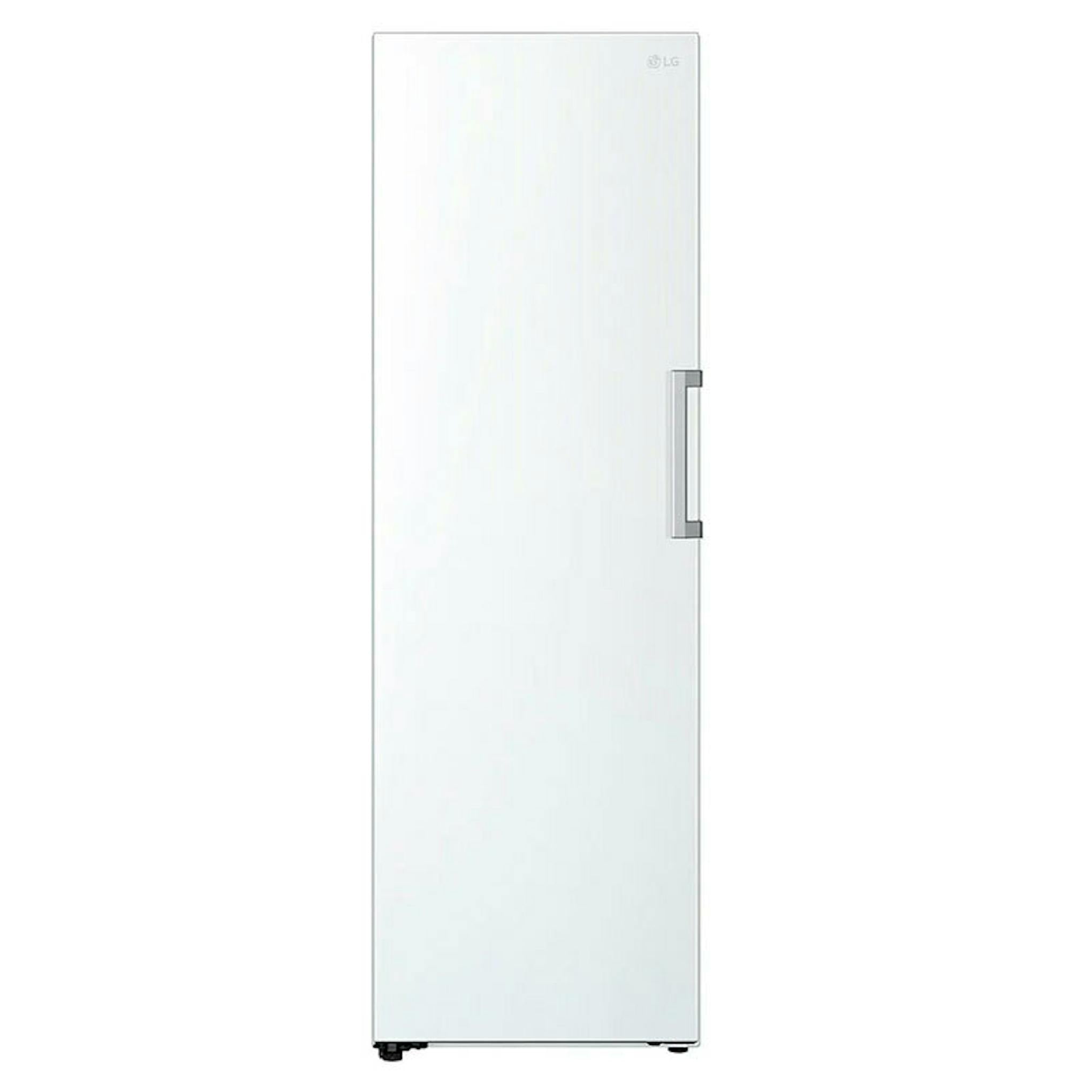 Congelador vertical LG GFT41SWGSZ en color blanco, vista frontal