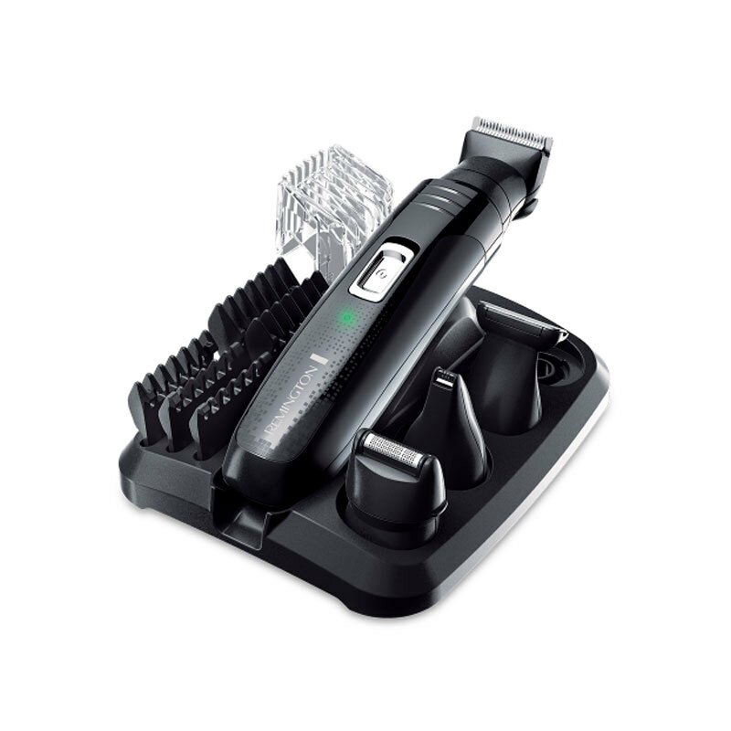 Kit multifunción Remington PG6130 – Cuchillas titanio, 40 min autonomía, Peine 2–20 mm