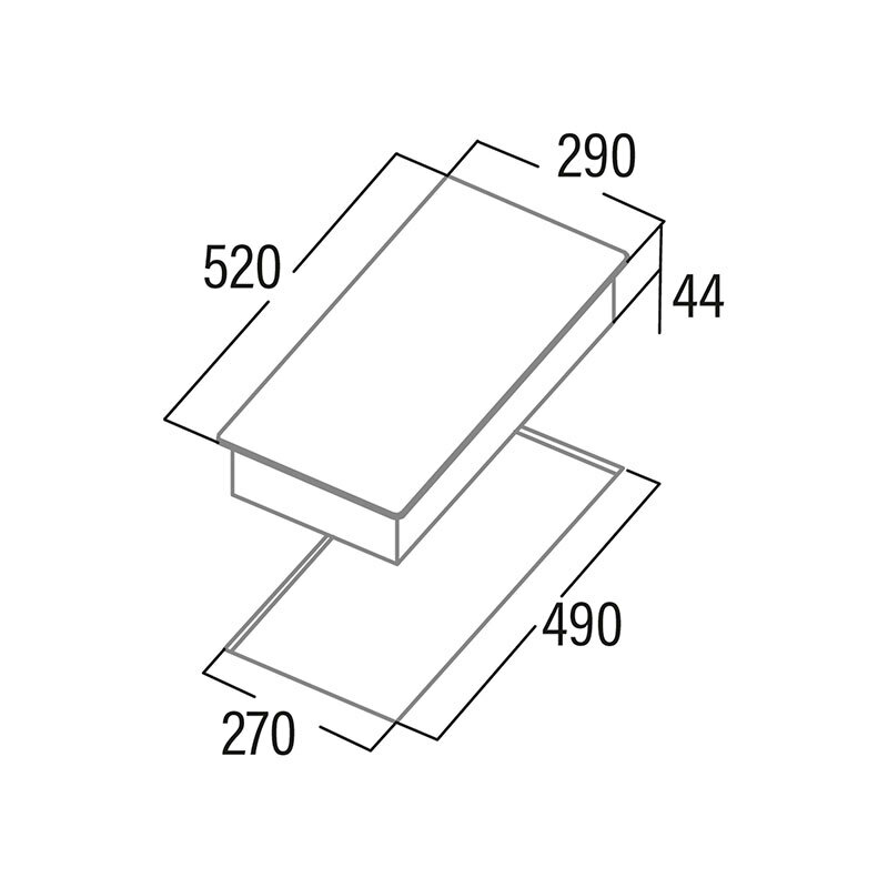 Placa vitrocerámica modular Cata VI302/D – 2 zonas, 3000 W, indicador de calor residual