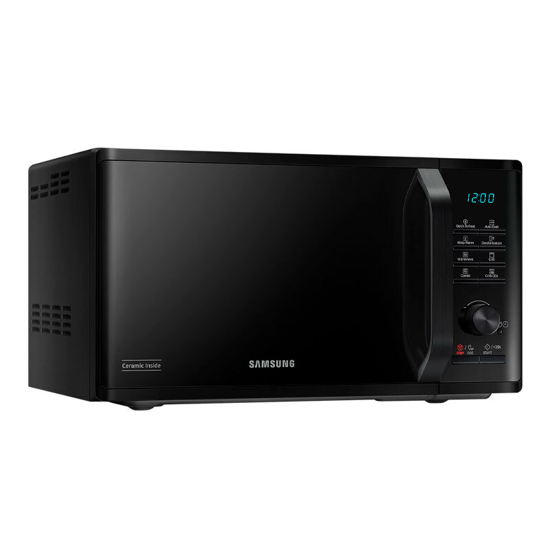 Microondas sobremesa Samsung MG23K3515AK/E1 – 23 L, Grill 1100 W, Interior cerámico