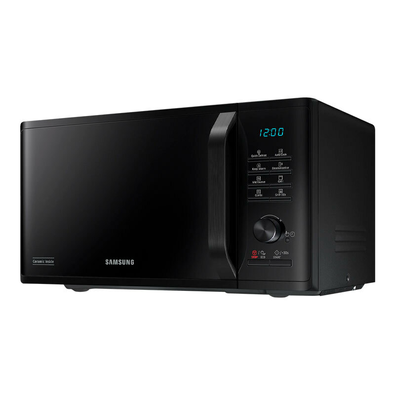 Microondas sobremesa Samsung MG23K3515AK/E1 – 23 L, Grill 1100 W, Interior cerámico