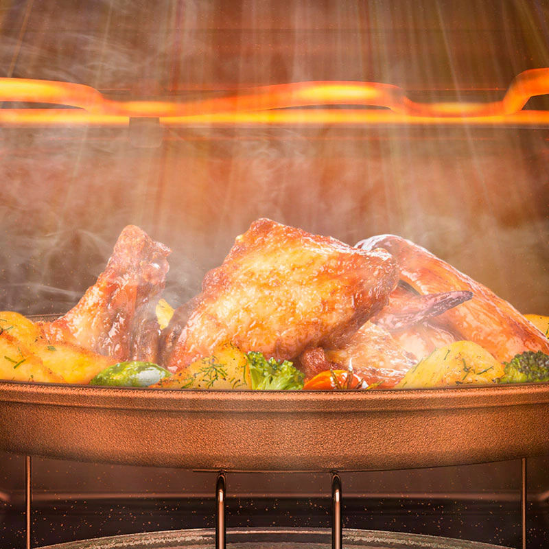 Microondas Samsung MG23T5018CW/EC – 23 L, Grill 1100 W, Interior cerámico