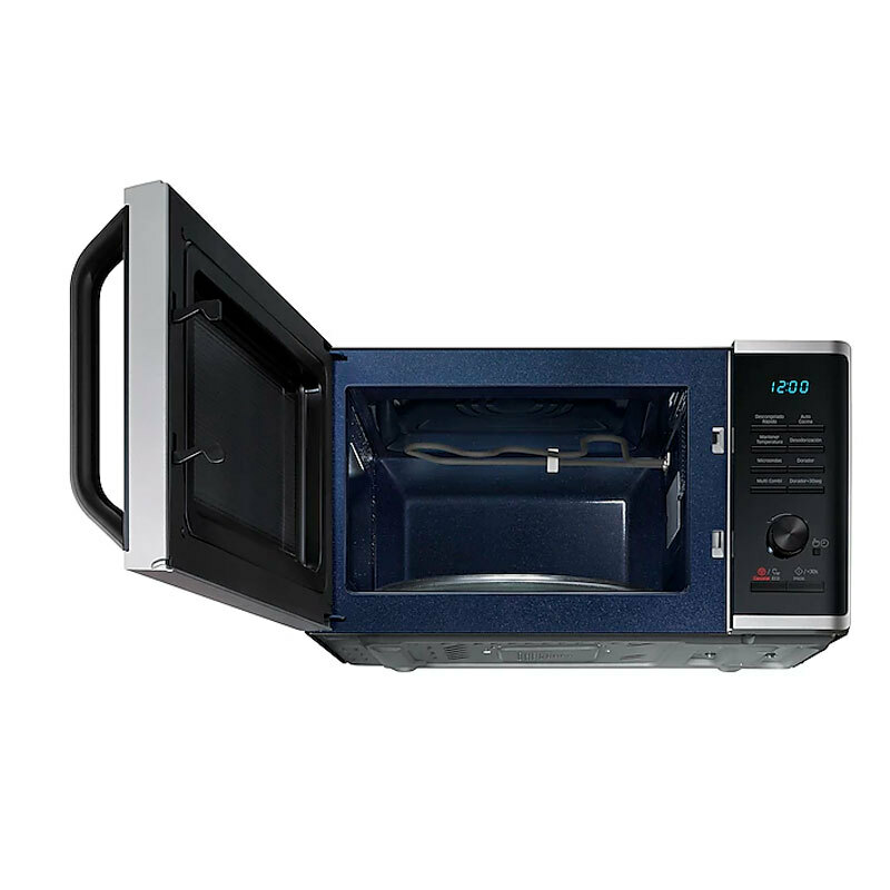 Microondas Samsung MG23K3515AS/EC – 23 L, Grill 1100 W, Interior Cerámica Enamel