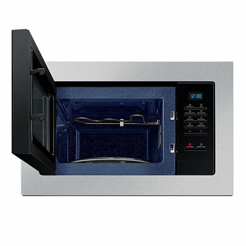 Microondas integrable Samsung MG23A7013CT/EC – 23 L, Grill integrado, Interior cerámico