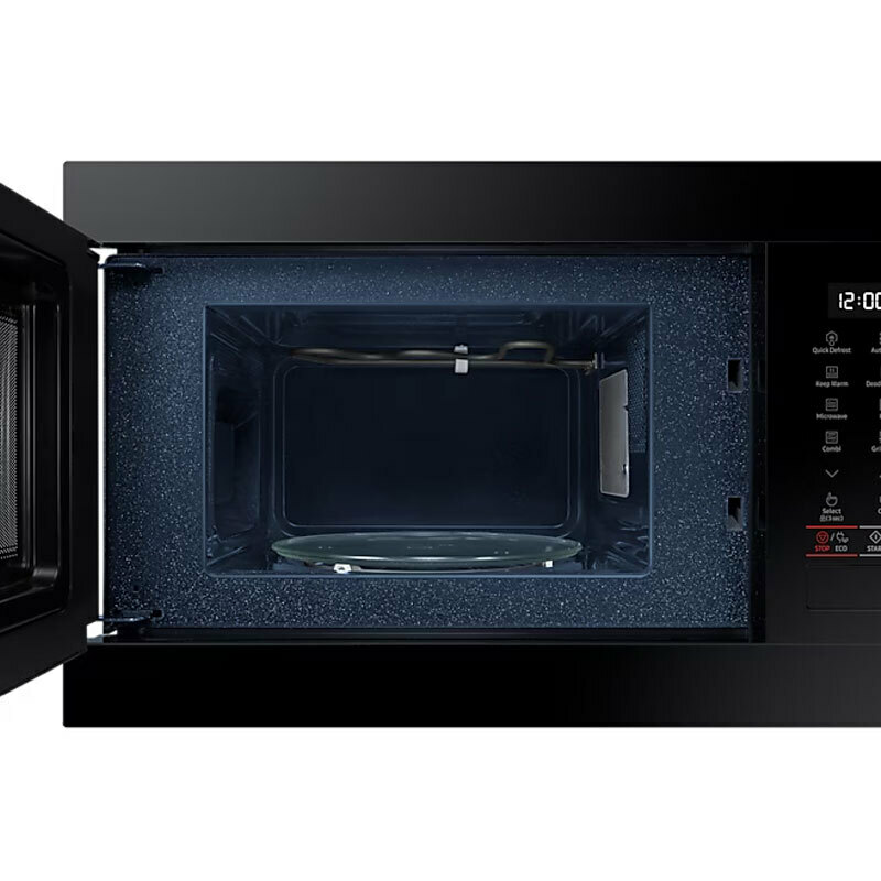 Microondas integrable Samsung MG22M8254AK/EC – 22 L, Grill 1.100 W, Interior cerámico