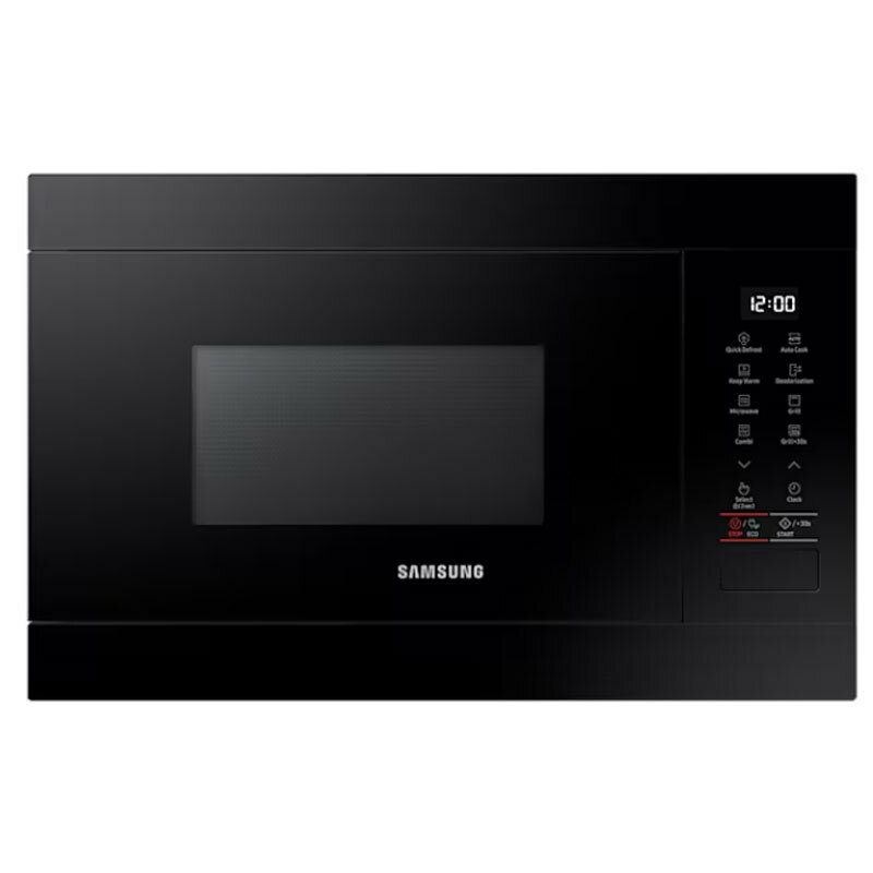 Microondas integrable Samsung MG22M8254AK/EC – 22 L, Grill 1.100 W, Interior cerámico