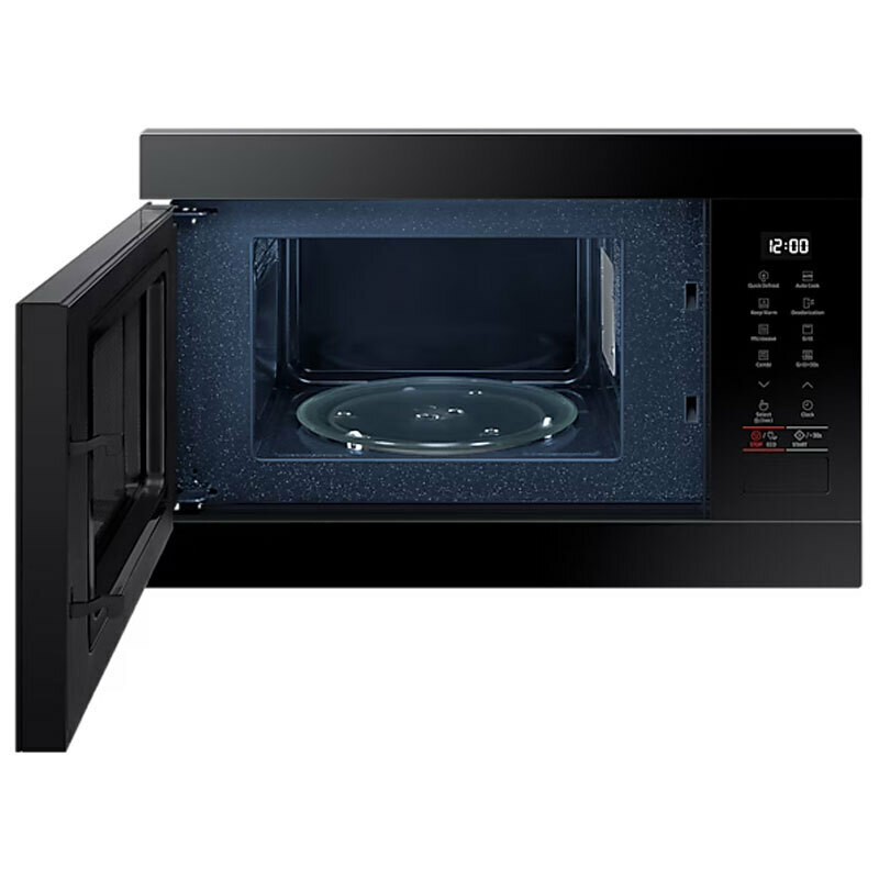 Microondas integrable Samsung MG22M8254AK/EC – 22 L, Grill 1.100 W, Interior cerámico