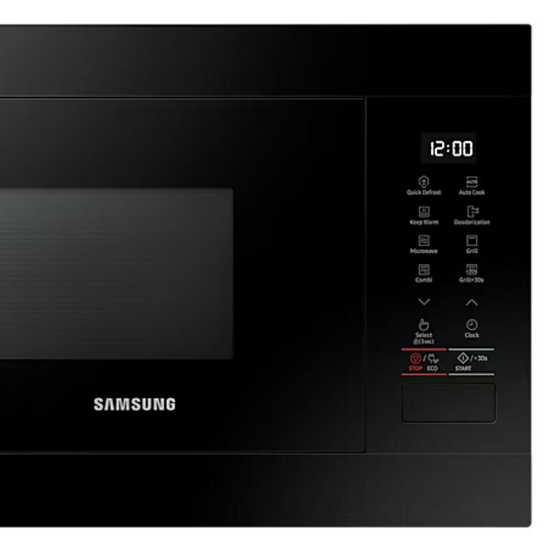 Microondas integrable Samsung MG22M8254AK/EC – 22 L, Grill 1.100 W, Interior cerámico