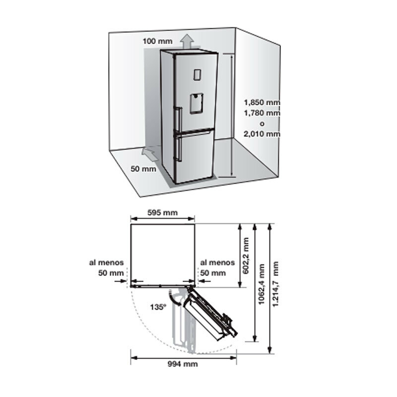 Frigorífico Combi Samsung RB33J3515WW/EF – 339 L SpaceMax, No Frost, Compresor Digital Inverter
