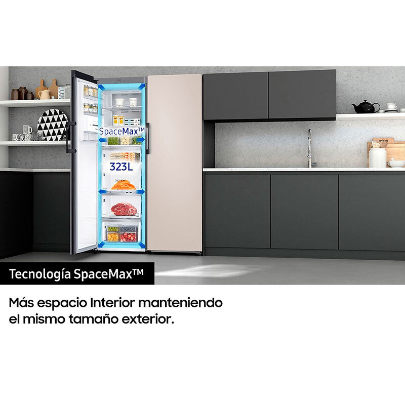 Congelador vertical Samsung BESPOKE RZ32A748522/EF – 323 L, No Frost, Convertible