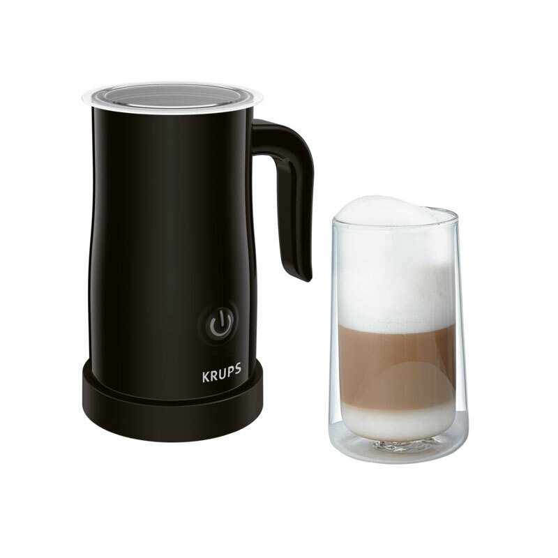Espumador de leche Krups XL100810 – Espuma One-Touch, Jarra inox 150 ml, Base 360°