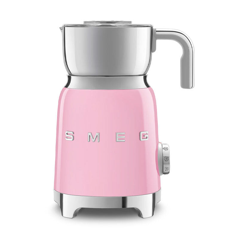 Espumador de leche Smeg MFF11PKEU – Inducción, Espuma caliente y fría, 600 ml