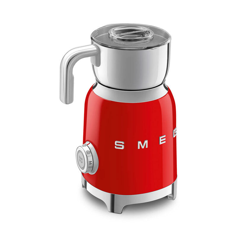 Espumador de leche Smeg MFF11RDEU – Inducción, 600 ml, 6 programas